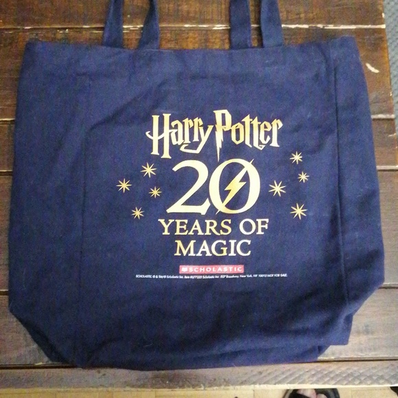 Bookcon Harry Potter large Tote bag 20 Years of Magic Scholastic - Picture 3 of 7